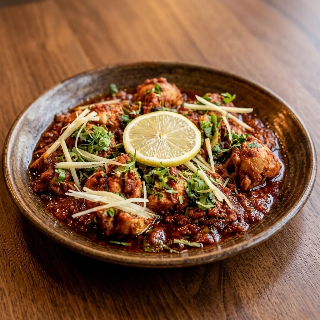 Chicken Karahi — traditional karahi at The Flames Hamilton
